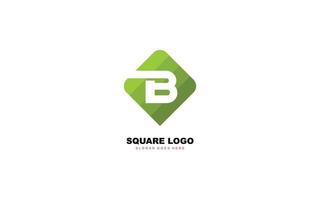 b Logoform für Identität. Briefvorlage Vektor-Illustration für Ihre Marke. vektor