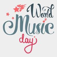 världsmusikdagen vektor
