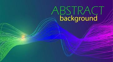 abstrakte Lichtlinien mit dynamischem Hintergrundstrahl. Vektordesign vektor