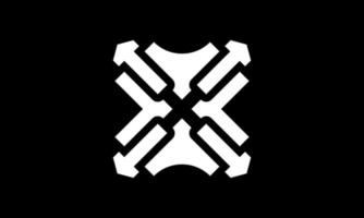 Buchstabe x Logo-Design. Branding Identity Unternehmensvektor x Symbol und Logo. vektor