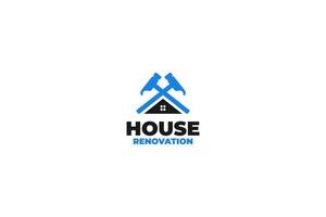 Renovierung Haus Logo Design Vektor Illustration