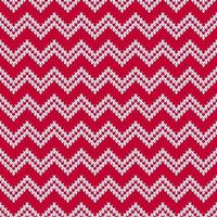 rot-weißer Strickpullover Chevron-Streifen nahtloses Muster. vektor