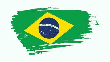 neuer abstrakter Flaggenvektor Brasiliens vektor