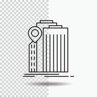 Bank. Banken. Gebäude. föderal. Regierungsleitungssymbol auf transparentem Hintergrund. schwarze Symbolvektorillustration vektor