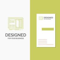 företag logotyp för plan. design. teckning. planen. prototyp. vertikal grön företag .besöker kort mall. kreativ bakgrund vektor illustration