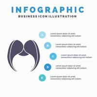 mustasch. hipster. flyttar. manlig. män infographics mall för hemsida och presentation. glyf grå ikon med blå infographic stil vektor illustration.