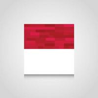 indonesien abstrakt flagga bakgrund vektor