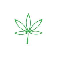 Cannabis-Blatt-Vektor-Illustration-Icon-Design vektor