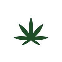 cannabis blad vektor illustration ikon design