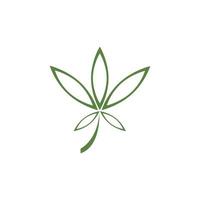 Cannabis-Blatt-Vektor-Illustration-Icon-Design vektor