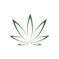 Cannabis-Blatt-Vektor-Illustration-Icon-Design vektor