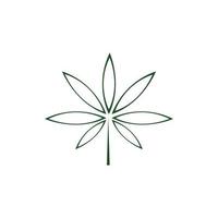 Cannabis-Blatt-Vektor-Illustration-Icon-Design vektor