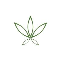 Cannabis-Blatt-Vektor-Illustration-Icon-Design vektor