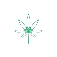 cannabis blad vektor illustration ikon design