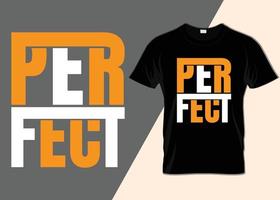 perfektes T-Shirt-Design vektor