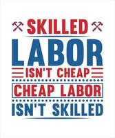 usa labor day t-shirt design vektor