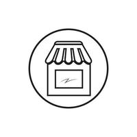 Store-Icon-Vorlage vektor