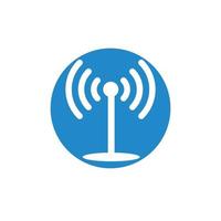 Wireless-Logo-Vorlage vektor