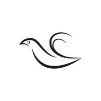 fågel wing duva logotyp vektor