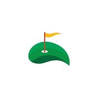 Golf Logo Vorlage vektor