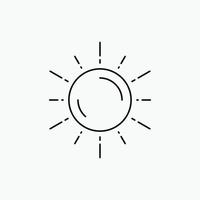 Sonne. Platz. Planet. Astronomie. Symbol für die Wetterlinie. vektor isolierte illustration