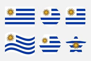 uruguay flagga enkel illustration för självständighetsdagen eller valet vektor