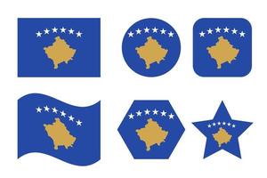 kosovo flagga enkel illustration för oberoende dag eller val vektor