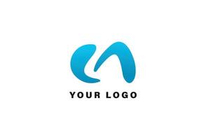 m brev logotyp designmall vektor