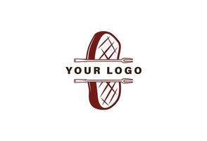 Steakhaus-Logo-Design-Vorlage vektor