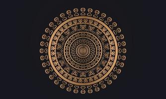 luxus mandala islamischer hintergrund mit arabeskenmuster, oranamentaler hintergrund hochzeitskartenabdeckungsdesign vektor