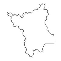 Roraima-Karte, Bundesstaat Brasilien. Vektor-Illustration. vektor