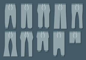 Free Sweatpants Icons Vektor