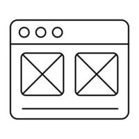 ein editierbares Design-Icon des Webdesigns vektor