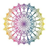 bunter Mandala-Luxus-Ziermandala-Design-Hintergrund, Mandala-Design, Mandala-Muster-Malbuch-Kunst-Tapeten-Design, Fliesenmuster, Grußkarte vektor