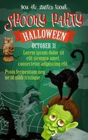 Halloween-Feiertags-Oktober-Party-Vektorplakat vektor