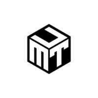 mtu-Brief-Logo-Design mit weißem Hintergrund in Illustrator. Vektorlogo, Kalligrafie-Designs für Logo, Poster, Einladung usw. vektor