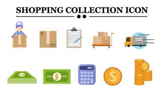 Shopping-Sammlung-Symbol vektor