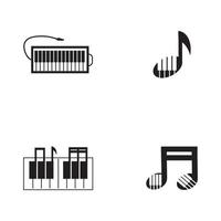 piano ikon vektor illustration design logotyp