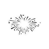 Feuerwerk Symbol Vektor Illustration Design Logo