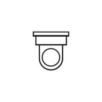 Überwachungskamera cctv-Symbol, Zeichen cctv-Vektor-Design vektor