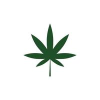 Cannabis-Blatt-Vektor-Illustration-Icon-Design vektor