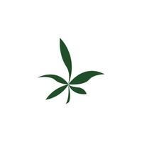cannabis blad vektor illustration ikon design
