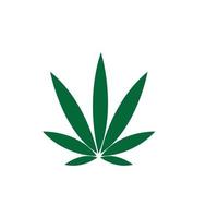 Cannabis-Blatt-Vektor-Illustration-Icon-Design vektor
