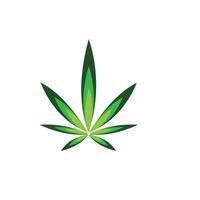 Cannabis-Blatt-Vektor-Illustration-Icon-Design vektor