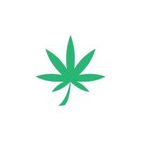 Cannabis-Blatt-Vektor-Illustration-Icon-Design vektor