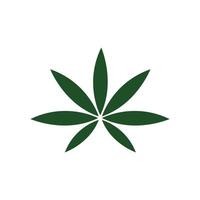 Cannabis-Blatt-Vektor-Illustration-Icon-Design vektor