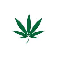 Cannabis-Blatt-Vektor-Illustration-Icon-Design vektor