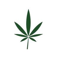 Cannabis-Blatt-Vektor-Illustration-Icon-Design vektor