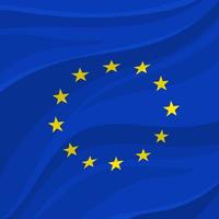 flagge der europäischen union oder banner europas vektor