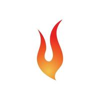 Feuer-Symbol. Feuerflamme. Flammen-Logo. Feuer-Vektor-Design-Illustration. Feuersymbol einfaches Zeichen. vektor